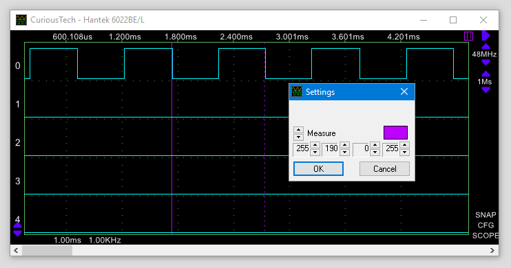 Hantek 6022BL Logic analyzer