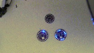 LED ring pendant earrings