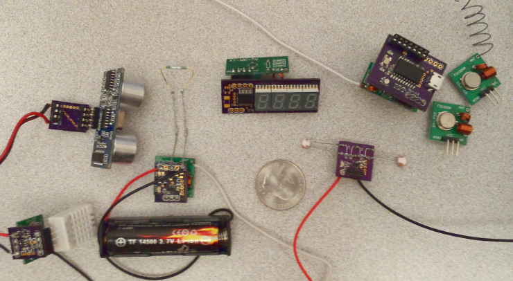 Wireless RF house sensor modules